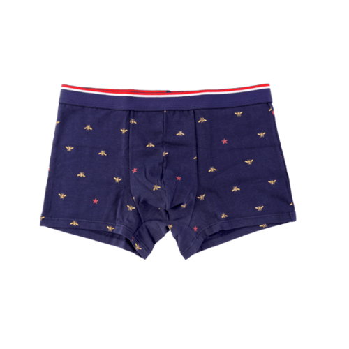 USUPSO กางเกงบ็อกเซอร์ชายลายผึ้ง XXL - สีน้ำเงิน