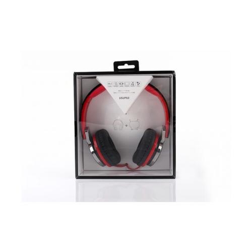 USUPSO หูฟัง HM780 ดำ - สีแดง