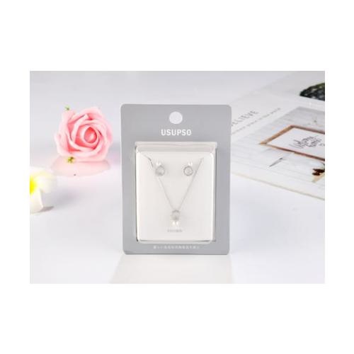 USUPSO สร้อยคอเงิน 925 diamond pearl 