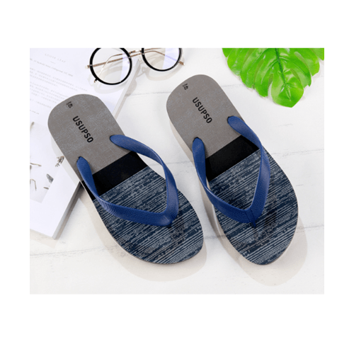 USUPSO รองเท้าแตะผู้ชาย Cowboy - Blue-42 สีน้ำเงิน