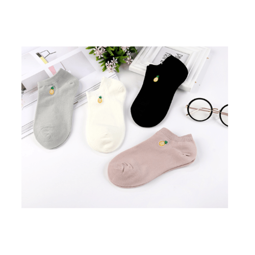 USUPSO ถุงเท้าสั้นผู้หญิงสัปปะรด (2คู่) -