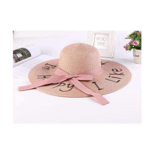 USUPSO USUPSO หมวกปีก Summer letter - สีชมพู