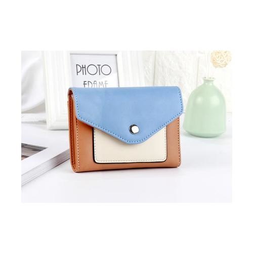 USUPSO กระเป๋าเงินผู้หญิง สีฟ้า