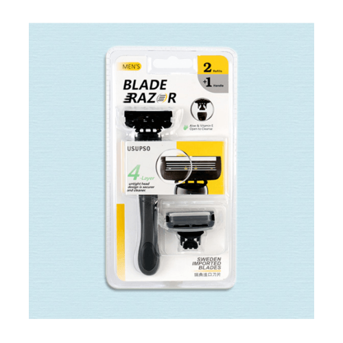 USUPSO มีดโกนหนวดผู้ชาย แถม 2 ห้ว (#H)