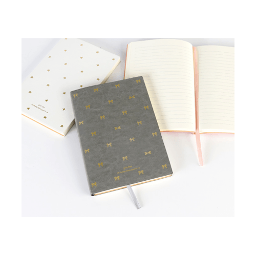 USUPSO สมุดโนทปกหนัง 25K96 สีเทา