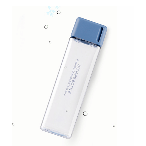 USUPSO กระบอกน้ำทรงเหลี่ยม 480 มล. (#E) สีน้ำเงิน