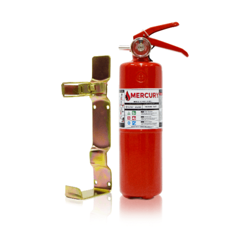 MERCURY เครื่องดับเพลิงชนิดผงเคมีแห้ง ขนาด 2 ปอนด์ 1A2B