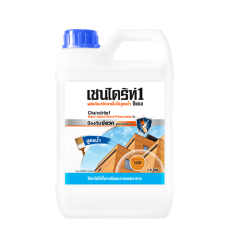 TOA CHAINDRITE เชนไดร้ท์ 1 รักษาเนื้อไม้ สูตรน้ำ สีใส 1.5L #000CL