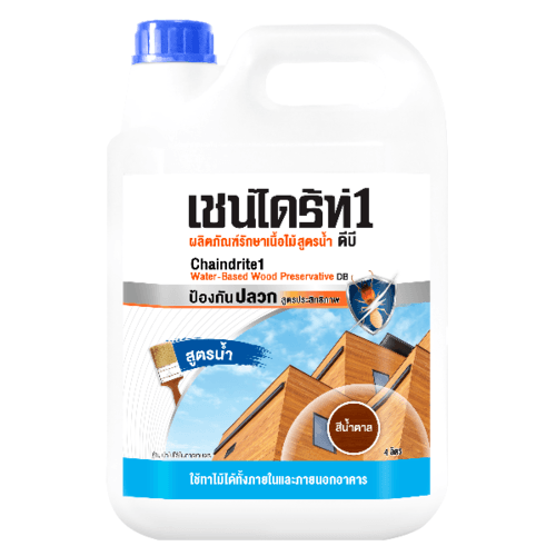 TOA CHAINDRITE เชนไดร้ท์ 1 รักษาเนื้อไม้ สูตรน้ำ 4L #000DB สีน้ำตาล