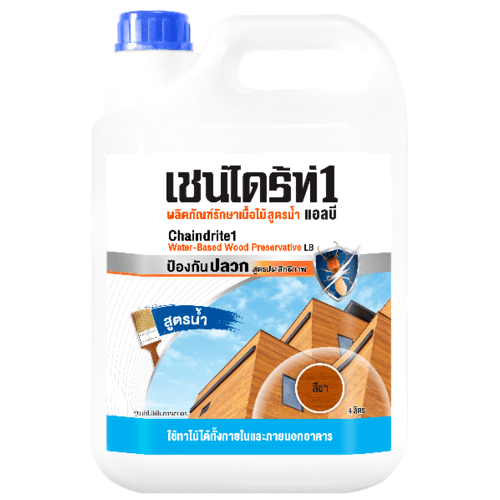 TOA CHAINDRITE เชนไดร้ท์ 1 รักษาเนื้อไม้ สูตรน้ำ 4L #000LB สีชา