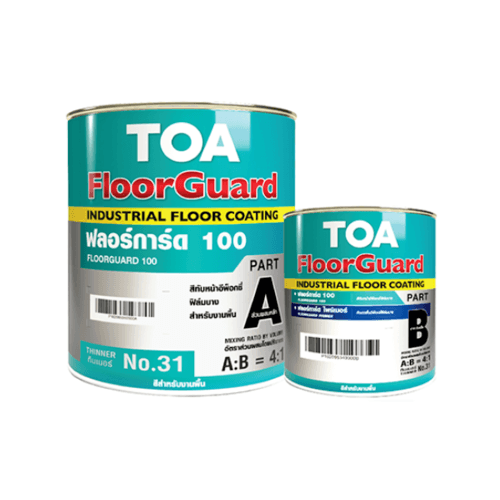 TOA HDC ฟลอร์การ์ด 100 สีทับหน้า ส่วนเอ 1 กล #1013 ขาวอมชมพู สีขาว