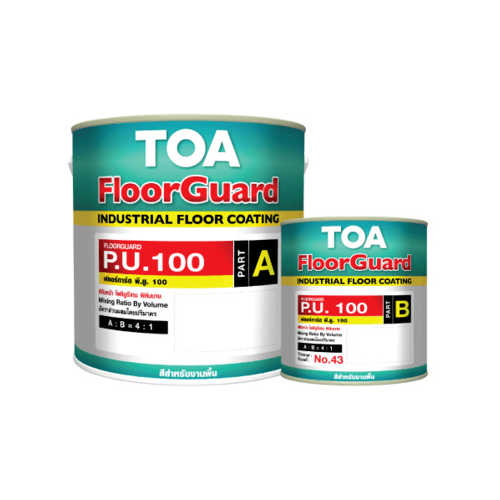TOA HDC ฟลอร์การ์ด พียู 100 สีทับหน้า ส่วนเอ 1 กล #1021 กลุ่มผลิตภัณฑ์ HEAVY DUTY