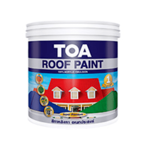 ทีโอเอ สีทากระเบื้องหลังคา #R581 1 กล เทาคลาสสิค