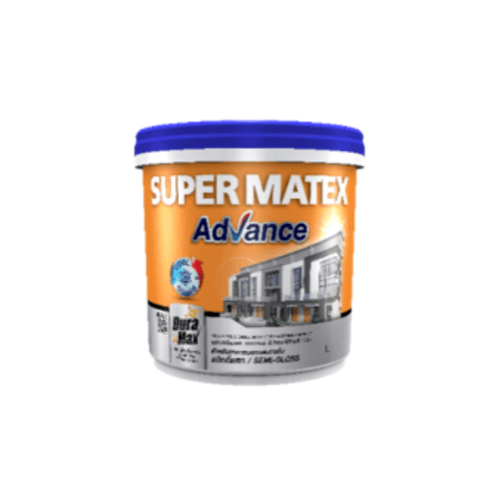 TOA Supermatex ซุปเปอร์เมเทค แอดวานซ์ สีน้ำกึ่งเงา ภายนอก เบส 9 ลิตร #000D สีขาว