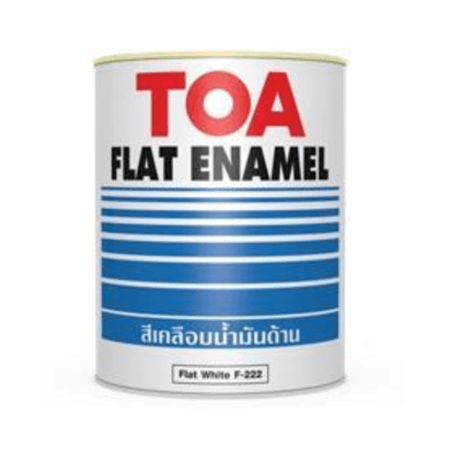 ทีโอเอ กลิปตั้น สีเคลือบด้าน #F222 1 กล สีแฟลทไวท์