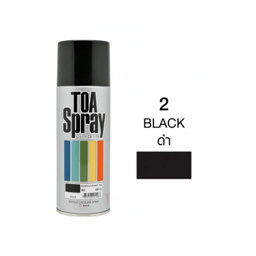 TOA สเปรย์อเนกประสงค์ ขนาด 400cc. #0002 สีดำ