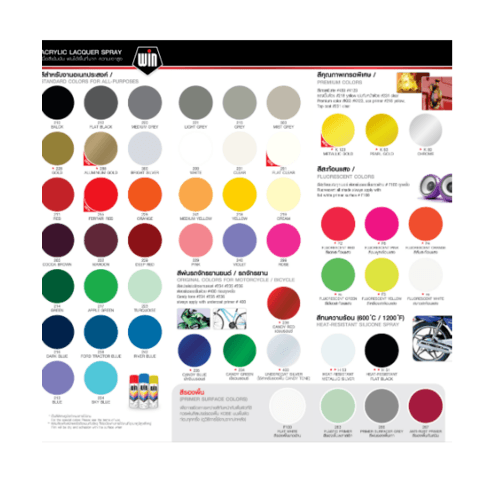 WIN สเปรย์ อเนกประสงค์ #228 400 ซีซี สีทอง