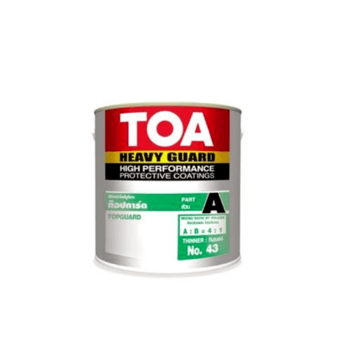 TOA สีทับหน้าโพลียูริเทน ท๊อปการ์ด Part A ขนาด 1 gl. 1001