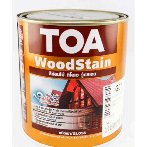 ทีโอเอ สีย้อมไม้ เงา #G07 1 กล สีไม้สักทอง