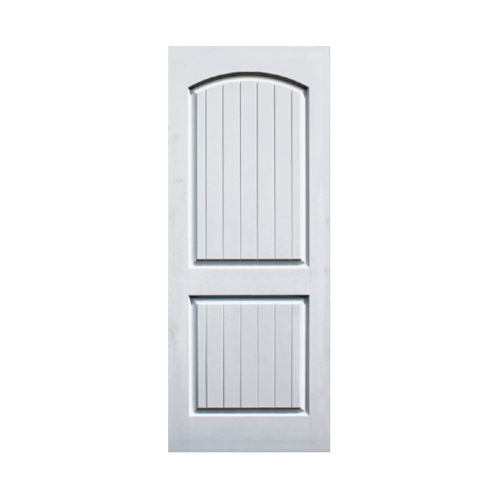 Eco door ประตูไฟเบอร์กลาส ขนาด 80x200 CM. ไม่เจาะ 2P สีขาว