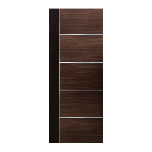 ECODOOR ประตู HPL เซาะร่อง ขนาด 80x200 ซม. สีโอ๊ค 5IO