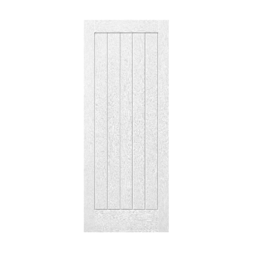 ទ្វារ Fiberglass  5P 80cm.x200cm.  ពណ៌ស (មិនចោះ)  ECO DOOR