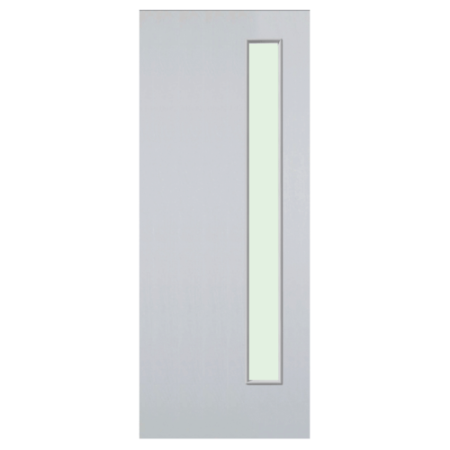 Eco door ประตูไฟเบอร์กลาส ขนาด 80x200 ซม. ไม่เจาะ FT1 สีขาว