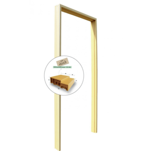 ECO DOOR วงกบประตู WPC TVSM-120 80x200ซม. สีแอช