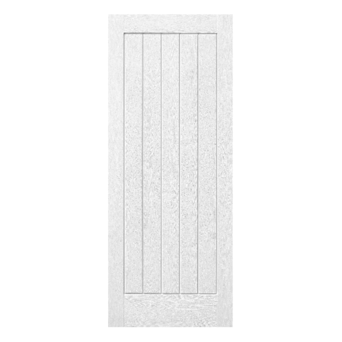 ECODOOR ประตูไฟเบอร์กลาส ขนาด 90x200 CM. 5P สีขาว