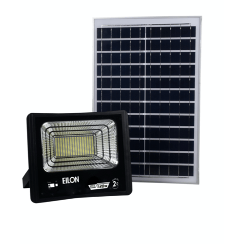 ELON โคมไฟโซล่าร์เซลล์ ขนาด 32*8.7*26.8cm 35 วัตต์ HQ-120WTGD-TYN สีดำ