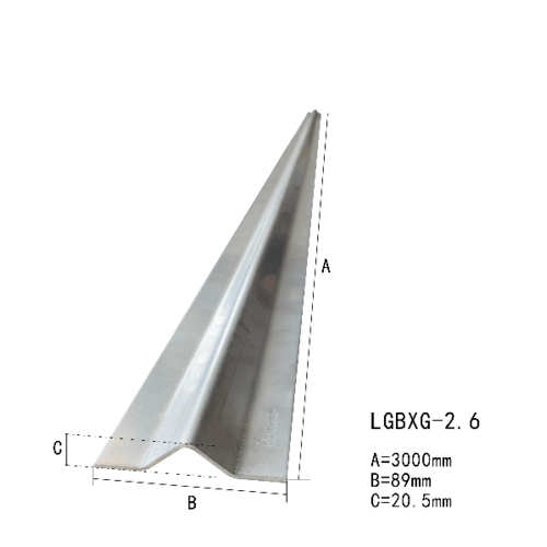 รางประตูรั้วสำเร็จรูปร่องฉาก สเตนเลส 304 (หนา2.6มม.) ยาว 300 ซม. รุ่น LGBXG-2.6