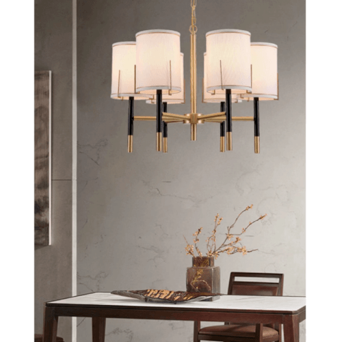 EILON โคมไฟแขวน Chandelier แบบช่อ 36W ขั้ว E27*6 รุ่น KDD7022/6 สีขาว