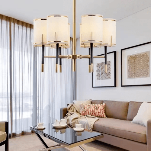 EILON โคมไฟแขวน Chandelier แบบช่อ 36W ขั้ว E27*6 รุ่น KDD7022/6 สีขาว