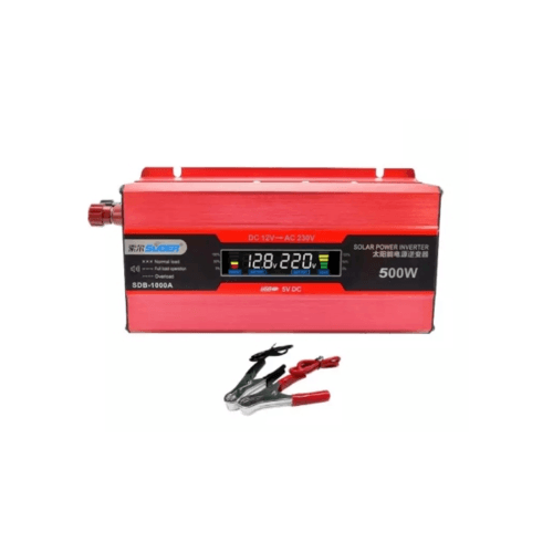 ម៉ាស៊ីនពន្លឺព្រះអាទិត្យ INVERVER 12V SDB-500A បានកែប្រែរលកស៊ីនុស 500W