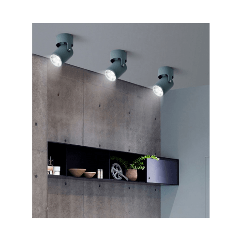 EILON แทรคไลท์แอลอีดีทรงกระบอก 5W รุ่น OU-TL-SD5W แสงคูลไวท์ สีเทา