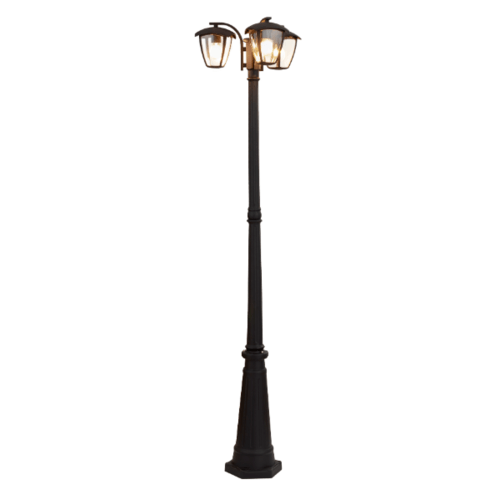 EILON โคมไฟสนาม 3*E27 สูง 198cm รุ่น RH025P/3 สีดำ