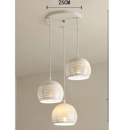 EILON โคมไฟแขวนโมเดิร์น ZS-009-3หัว สีขาว