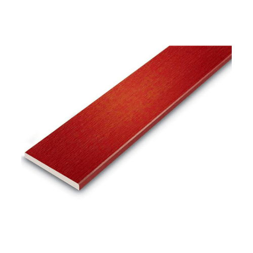 SHERA ระแนงเสี้ยนขอบวี0.8x7.5x300ซม.สีพะยูงแดง -