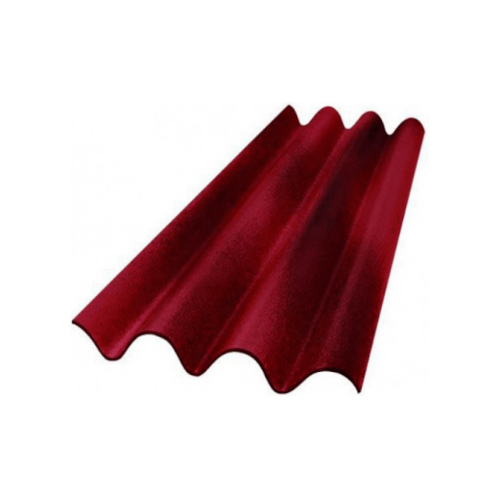 ห้าห่วง กระเบื้องหลังคาไตรลอน ดูอัลโทน 0.5x50x60 ซม. สีเรดเบอรี่