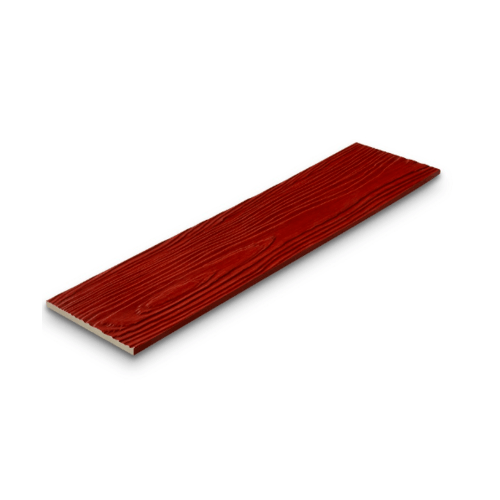 เฌอร่า ไม้ฝา รุ่นขอบตรง ลายสัก 0.8x15x300ซม. สีแดงเชอรี่