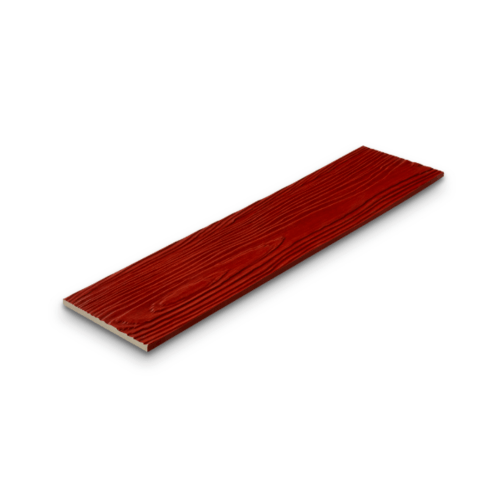 เฌอร่า ไม้ฝา รุ่นขอบตรง ลายสัก 0.8x20x300ซม. สีแดงเชอรี่