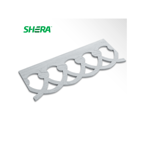 SHERA ไม้เชิงชายน้ำย้อยเฌอร่า 0.8x20x100ซม.ธรรมชาติ ลายสักทิวลิป