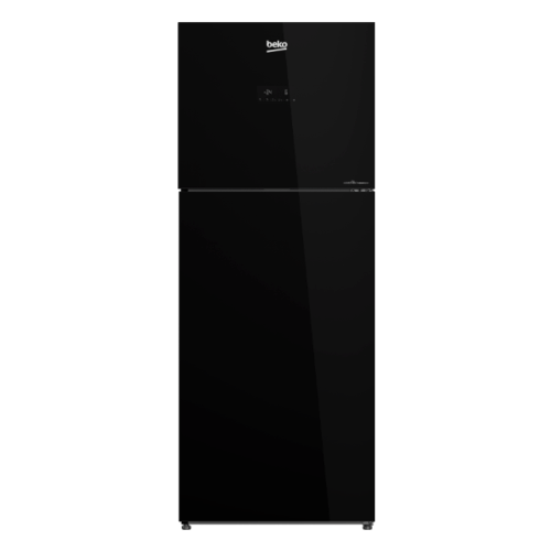 BEKO ตู้เย็น 2 ประตู 12.0 คิว กระจกดำ RDNT371E50VZGB