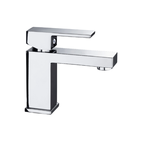 KARAT FAUCET ก๊อกผสมอ่างล้างหน้าแบบก้านโยก (ไม่มีป๊อบอัพ) KF-25-620-50 สีโครเมี่ยม