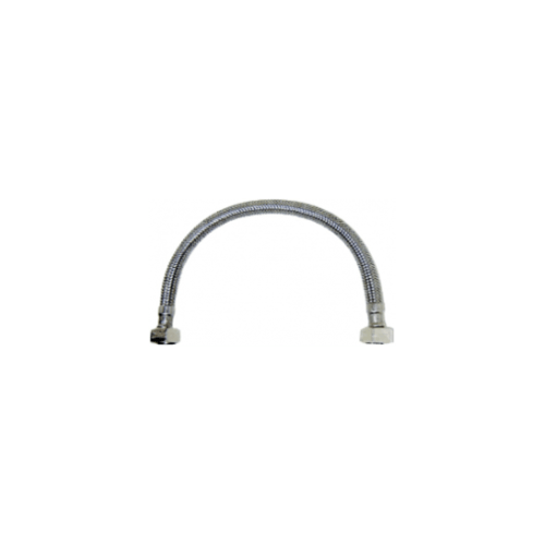KARAT FAUCET สายน้ำดีสแตนเลสแบบถัก ยาว 14 นิ้ว KA-01-500-14-WH เงิน