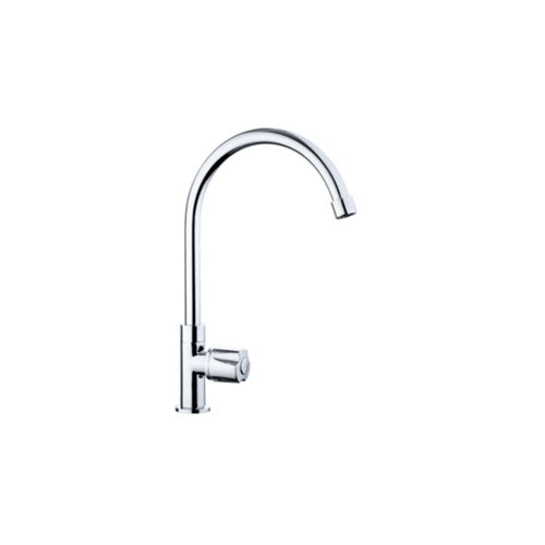 KARAT FAUCET ก๊อกซิงค์เดี่ยวอ่างล้างจาน ติดบนเคาน์เตอร์ EC-04-511-50 สีโครเมี่ยม