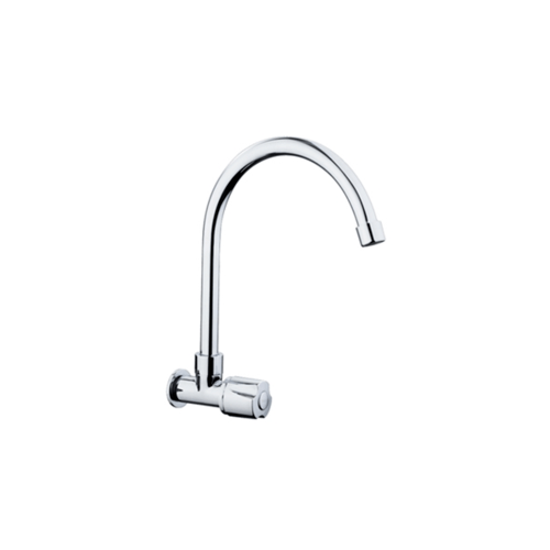 KARAT FAUCET ก๊อกซิงค์เดี่ยวอ่างล้างจาน ออกผนัง EC-04-531-50 สีโครเมี่ยม