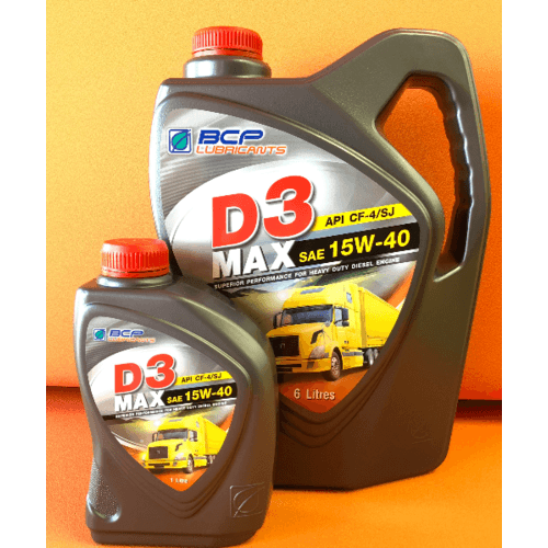 Bangchak น้ำมันเครื่องยนต์ดีเซล D3 MAX 15W40 6L