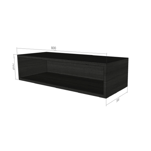 ទូខ្លីខាងលើ H200 x W800 xD300mm. ពណ៌ LW106-Foresta Teak LAVAREDO