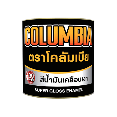JBP สีน้ำมันเคลือบเงา โคลัมเบีย #2323 1 กล. สีน้ำตาลเข้ม